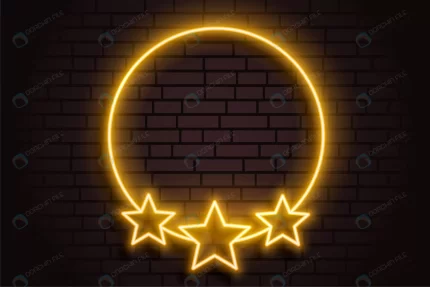golden neon circle frame with stars crc70de6f39 size2.13mb - title:graphic home - اورچین فایل - format: - sku: - keywords: p_id:353984