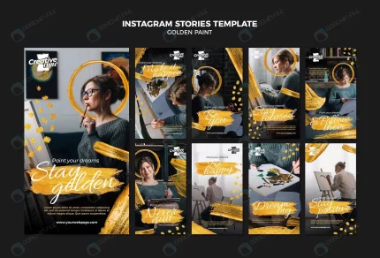 golden paint instagram stories template crcc1660c1e size138.07mb - title:graphic home - اورچین فایل - format: - sku: - keywords: p_id:353984