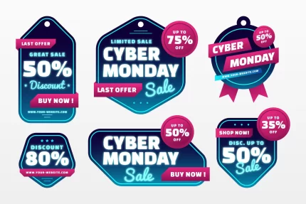 gradient cyber monday labels collection crcf5cd00d9 size10.23mb scaled 1 - title:graphic home - اورچین فایل - format: - sku: - keywords: p_id:353984