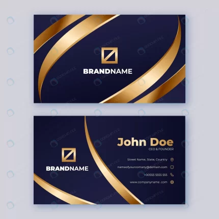 gradient golden luxury business card template crc71d746dd size0.44mb - title:graphic home - اورچین فایل - format: - sku: - keywords: p_id:353984