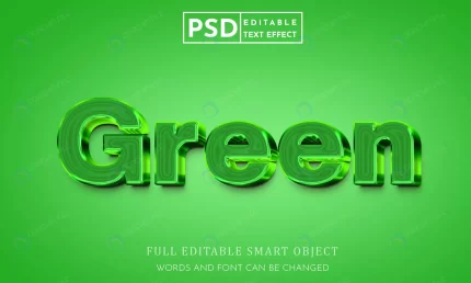 green 3d text style effect psd premium template rnd245 frp31553203 - title:graphic home - اورچین فایل - format: - sku: - keywords: p_id:353984