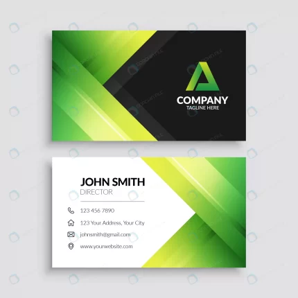 green modern geometric business card template crcb4d5370a size1.99mb - title:graphic home - اورچین فایل - format: - sku: - keywords: p_id:353984