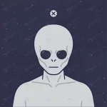 - grey alien character illustration avatar profile p rnd784 frp28609603 - Home