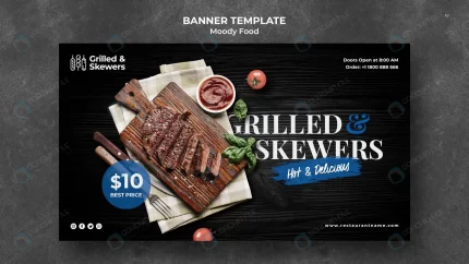grilled and skewers restaurant banner template crc2c4f95db size121.12mb - title:graphic home - اورچین فایل - format: - sku: - keywords: p_id:353984