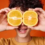 - guy with curly hair oranges near face emotions rnd121 frp13586697 - Home