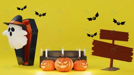 halloween background with realistic podium crcfd663fa1 size3.21mb 4800x2700 - title:graphic home - اورچین فایل - format: - sku: - keywords: p_id:353984