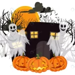 halloween ghosts with jack o lantern crc21fa782b size4.45mb - title:Home - اورچین فایل - format: - sku: - keywords:وکتور,موکاپ,افکت متنی,پروژه افترافکت p_id:63922