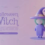 halloween landing page template with witch 3d ren crcec165131 size39.24mb 1 - title:Home - اورچین فایل - format: - sku: - keywords:وکتور,موکاپ,افکت متنی,پروژه افترافکت p_id:63922