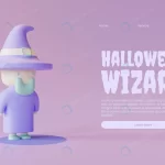 halloween landing page template with wizard 3d re crc03409d1d size36.69mb 1 - title:Home - اورچین فایل - format: - sku: - keywords:وکتور,موکاپ,افکت متنی,پروژه افترافکت p_id:63922