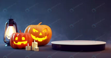 halloween podium platform with pumpkins dark back crc55d7a82b size70.8mb 1 - title:graphic home - اورچین فایل - format: - sku: - keywords: p_id:353984
