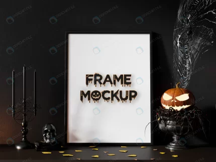 hallowen day pumpkins frame mockup premium psd.jp crc54adc907 size46.66mb 1 - title:graphic home - اورچین فایل - format: - sku: - keywords: p_id:353984