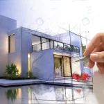 hand drafting design villa with pool house becomi crc72692ae5 size9.55mb 5906x2667 - title:Home - اورچین فایل - format: - sku: - keywords:وکتور,موکاپ,افکت متنی,پروژه افترافکت p_id:63922