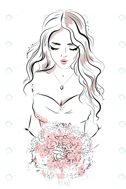 hand drawn beautiful young woman crc46ada4c3 size3.41mb - title:graphic home - اورچین فایل - format: - sku: - keywords: p_id:353984