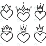hand drawn crowned hearts doodle princess king qu crc0f300ba9 size947.6kb - title:Home - اورچین فایل - format: - sku: - keywords:وکتور,موکاپ,افکت متنی,پروژه افترافکت p_id:63922