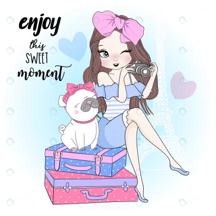 hand drawn cute girl with pug crc84fe7bd0 size3.88mb 1 - title:graphic home - اورچین فایل - format: - sku: - keywords: p_id:353984