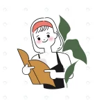 - hand drawn cute woman character reading book vect crc8e58db7a size1.51mb 1 - Home