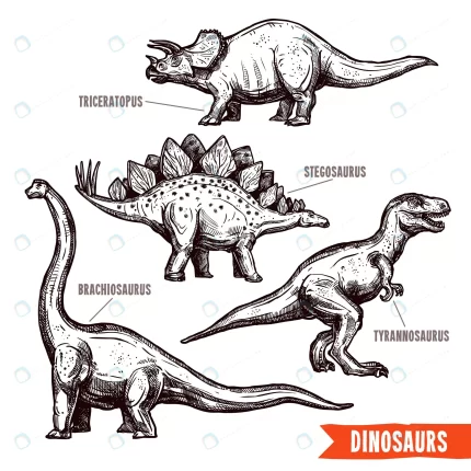 hand drawn dinosaurs set black doodle crc93345552 size6.89mb - title:graphic home - اورچین فایل - format: - sku: - keywords: p_id:353984