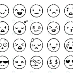 - hand drawn emoji doodle emoticons smile face sket crc5a87cc70 size1.76mb - Home