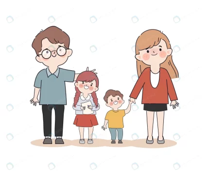 hand drawn family people with fathersondaughter m crcae370f39 size2.52mb - title:graphic home - اورچین فایل - format: - sku: - keywords: p_id:353984