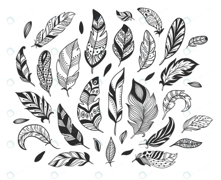 hand drawn feathers sketch bird feather retro art crc93de8ebd size3.80mb 1 - title:graphic home - اورچین فایل - format: - sku: - keywords: p_id:353984