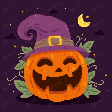 hand drawn flat halloween pumpkin illustration crc0ed95d71 size2.2mb 1 - title:graphic home - اورچین فایل - format: - sku: - keywords: p_id:353984