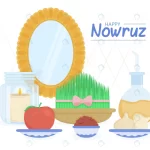 hand drawn happy nowruz illustration with mirror crc217f4782 size818.99kb 1 - title:Home - اورچین فایل - format: - sku: - keywords:وکتور,موکاپ,افکت متنی,پروژه افترافکت p_id:63922