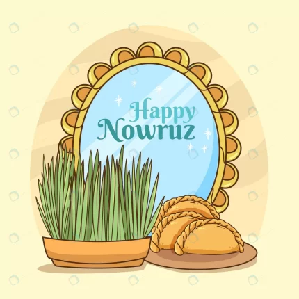 hand drawn happy nowruz illustration with mirror crcb7e9dfff size1.31mb 1 - title:graphic home - اورچین فایل - format: - sku: - keywords: p_id:353984