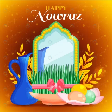 hand drawn happy nowruz illustration with mirror crc8577552d size4.58mb - title:graphic home - اورچین فایل - format: - sku: - keywords: p_id:353984