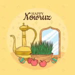 - hand drawn happy nowruz illustration with sprouts crc656e8aa1 size1.44mb - Home