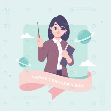 hand drawn happy teachers day greeting card crcfc81b7ea size0.42mb - title:graphic home - اورچین فایل - format: - sku: - keywords: p_id:353984