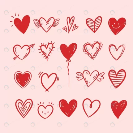 hand drawn heart collection crc564dcae7 size1.15mb - title:graphic home - اورچین فایل - format: - sku: - keywords: p_id:353984