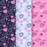 - hand drawn heart pattern collection - Home