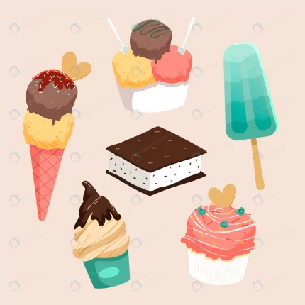 hand drawn ice creams collection crced3868cc size1.29mb - title:graphic home - اورچین فایل - format: - sku: - keywords: p_id:353984
