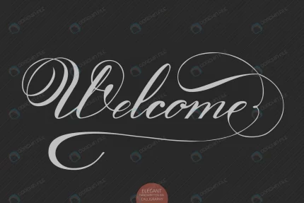 hand drawn lettering welcome elegant modern handw crc2e9f12fa size1.37mb - title:graphic home - اورچین فایل - format: - sku: - keywords: p_id:353984