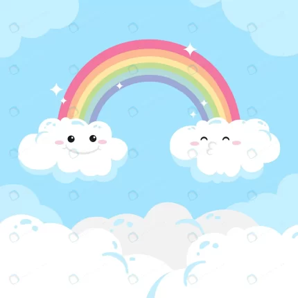 hand drawn rainbow clouds with faces crcc56858cc size539.14kb - title:graphic home - اورچین فایل - format: - sku: - keywords: p_id:353984