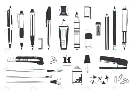 hand drawn stationery doodle pen pencil paintbrus crc75695a34 size2.32mb 1 - title:graphic home - اورچین فایل - format: - sku: - keywords: p_id:353984