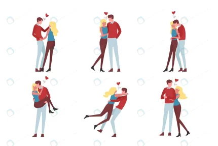 hand drawn valentine s day couple pack crcf75a95de size697.59kb - title:graphic home - اورچین فایل - format: - sku: - keywords: p_id:353984