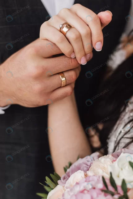 hands wife husband with wedding engagement rings crcf445a0f5 size6.48mb 3360x5040 - title:graphic home - اورچین فایل - format: - sku: - keywords: p_id:353984