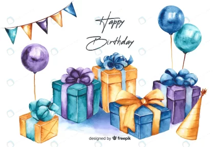 happy birthday background watercolor style rnd358 frp5112173 - title:graphic home - اورچین فایل - format: - sku: - keywords: p_id:353984