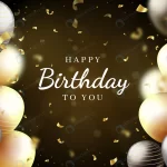 - happy birthday background with golden black ballo crce6bb9dc8 size18.99mb - Home