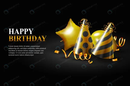 happy birthday background with realistic balloon h rnd958 frp19688636 - title:graphic home - اورچین فایل - format: - sku: - keywords: p_id:353984