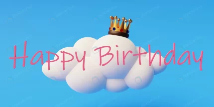 happy birthday greeting card kids with cloud blue rnd655 frp30195770 - title:graphic home - اورچین فایل - format: - sku: - keywords: p_id:353984