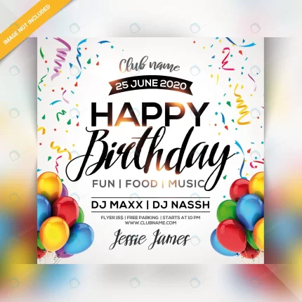 happy birthday party flyer rnd997 frp6513953 - title:graphic home - اورچین فایل - format: - sku: - keywords: p_id:353984