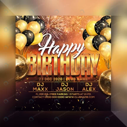 happy birthday party flyer template crc0c8efbee size43.20mb - title:graphic home - اورچین فایل - format: - sku: - keywords: p_id:353984