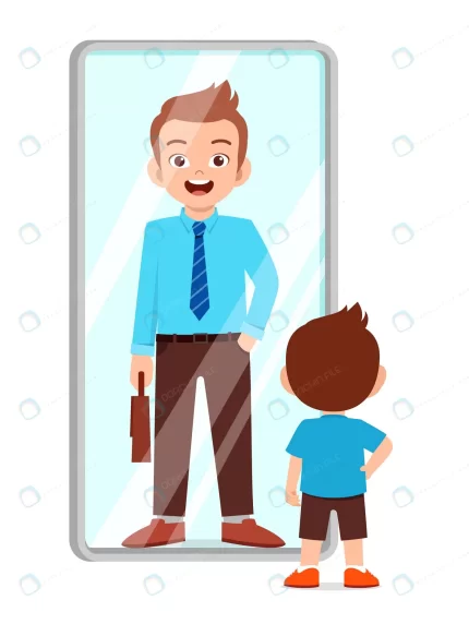 happy cute boy stands front mirror crcbfd226d7 size1.04mb - title:graphic home - اورچین فایل - format: - sku: - keywords: p_id:353984