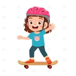 - happy cute little kid girl play skateboard crcd70a6020 size1.15mb - Home