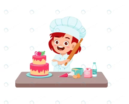 happy cute little kid girl wear chef uniform cook crccbe1a8f6 size1.15mb - title:graphic home - اورچین فایل - format: - sku: - keywords: p_id:353984