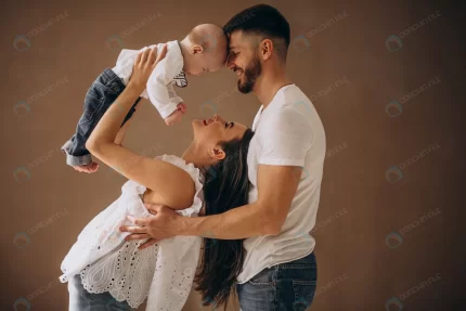 happy family with their first child crcb57981b3 size4.46mb 3960x2640 - title:graphic home - اورچین فایل - format: - sku: - keywords: p_id:353984