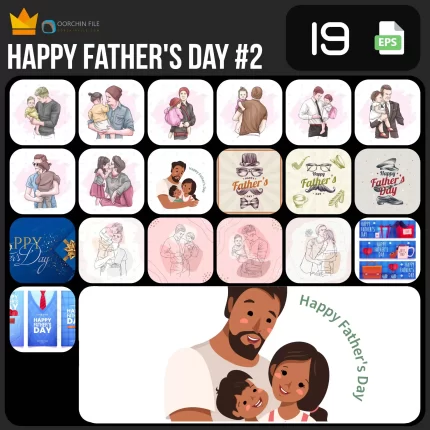 happy fathers day 1a2 - title:graphic home - اورچین فایل - format: - sku: - keywords: p_id:353984