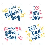 - happy fathers day hand drawn lettering set crc8f088cbe size1.32mb - Home
